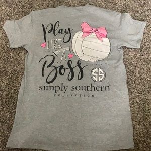 simply southern volleyball t-shirt